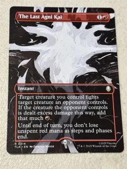mtg borderless The Last Agni Kai, Avatar the Last Airbender instant, unplayed - Image 1