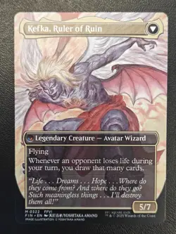 MTG Final Fantasy Kefka, Court Mage/Ruler of Ruin 0322 Regular (Borderless) NM - Image 2