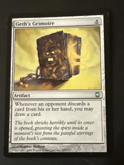 Geth’s Grimoire X1 Darksteel Ex Condition See Front/back Pics - Image 1