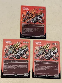 3 x mtg borderless Guardian Sunmare, 1 is foil, Aetherdrift, unplayed - Image 1