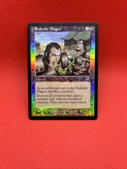 Endemic Plague Foil - Onslaught - MTG - Lightly Played - Image 1