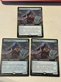 3 x mtg borderless Peema Trailblazer, Aetherdrift Commander, unplayed - Image 1
