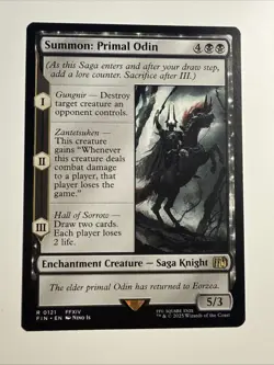 Summon: Primal Odin Final Fantasy Regular NM MTG - Image 1
