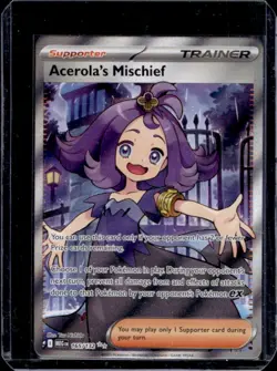2025 Pokemon Mega Evolution Acerola's Mischief Ultra Rare #165/132 - Image 1