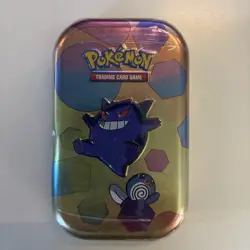 ⭐ Pokemon TCG Scarlet & Violet 151 Mini Tin Gengar + Poliwag NEW SEALED (dent) - Image 1