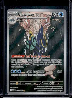 2025 Pokemon Mega Evolution Clawitzer Illustration Rare #141/132 - Image 1
