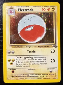 Pokemon TCG Electrode Jungle 2/64 Holo Unlimited Holo Rare - Image 1