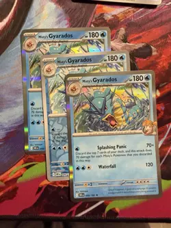 Pokemon TCG Misty's Gyarados Reverse Holo Rare Destined Rivals 049/182 Lot Of 3 - Image 1