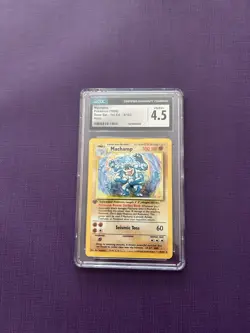 1999 Pokemon Base Set Machamp Holo #8 CGC 4.5 - Image 1