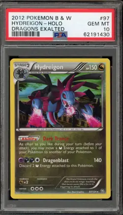 Pokemon Hydreigon Dragons Exalted Holo Rare #97 PSA 10 Gem Mint - Image 1