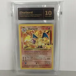 2021 Pokemon Celebrations Charizard Holo #4 Classic Base Set TCG 10 Gem Mint! - Image 1