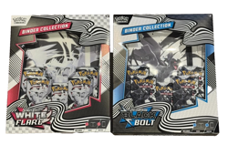 Pokemon TCG:Black Bolt Zekrom and White Flare Reshiram Binder Collection BUNDLE - Image 1