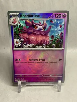 Pokemon TCG Aromatisse (Master Ball Pattern) 39/131 SV: Prismatic Evolutions NM - Image 1