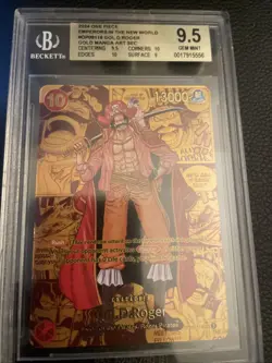 BGS 10 Gol. D. Roger OP09-118 Gold Manga Art One Piece Emperor's World 2024 - Image 1