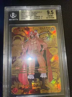 BGS 10 Gol. D. Roger OP09-118 Gold Manga Art One Piece Emperor's World 2024 - Image 2
