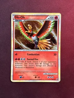 HO-OH HGSS01 Black Star Promo HeartGold SoulSilver Poster Pack Pokemon TCG card - Image 1