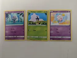 Lot Of 3 Asako Ito Crocheted Yarn Art Cards Pokemon TCG English LP - Image 1