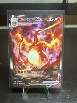 Pokemon TCG Charizard VMAX SWSH261 Black Star Promos Holo Card NM Condition - Image 1