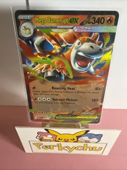 Pokemon Trading Card Mega Camerupt EX Mega Evolution 022/132 Near Mint - Image 1