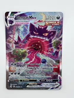 Gengar VMAX 271/264 Alt Art Secret Rare Fusion Strike Pokemon Card - Image 1