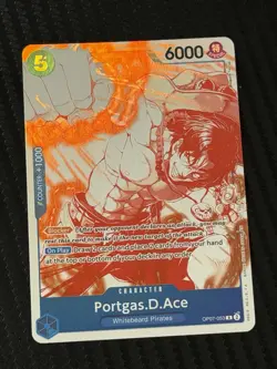 One Piece Card Game - Portgas.D.Ace (3rd Anniversary Promo) OP07-053 - NM Foil - Image 1