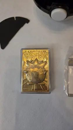 Togepi Pokemon Limited Edition Nintendo 1999 23K Gold Plated Metal Trading Card - Image 3