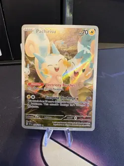 Pokemon TCG Pachirisu Holo Card 208/198 Scarlet & Violet Illustration Rare - Image 1