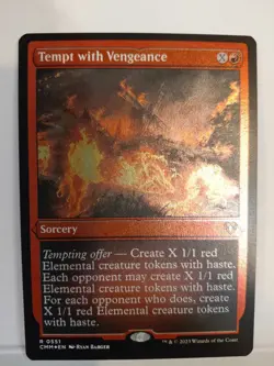Tempt with Vengeance (Foil Etched) Commander Masters Foil - Image 1