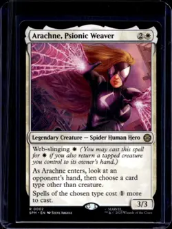 2025 Magic MTG Marvel's Spider-Man Arachne Psionic Eaver Foil Rare #0002 - Image 1