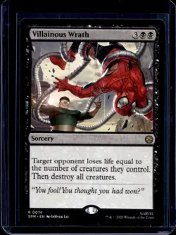 2025 Magic MTG Marvel's Spider-Man Villanous Wrath Foil Rare #0074 - Image 1