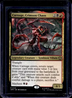 2025 Magic MTG Marvel's Spider-Man Carnage Crimson Chaos Foil Rare #0125 - Image 1