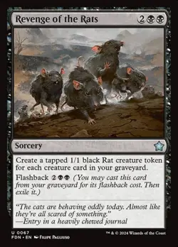 Revenge of the Rats - Foil FDN NM MTG - Image 1