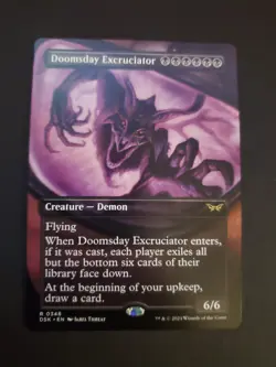 x1 Doomsday Excruciator - Borderless R MTG Duskmourn: House of Horror M/NM - Image 1