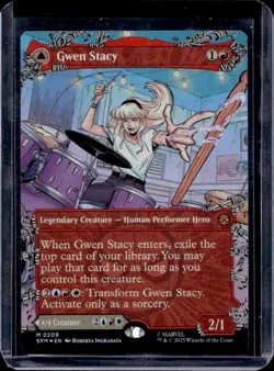 2025 Magic MTG Marvel's Spider-Man Gwen Stacy Ghost-Spider Foil #0209 - Image 2
