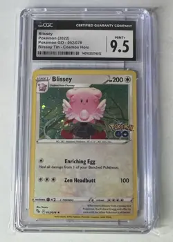 Blissey 052/078 Cosmos Holo Blissey Tin Promo 2022 Pokemon GO CGC 9.5 - Image 1