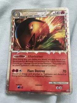Pokemon TCG Heartgold & Soul Silver Typhlosion Prime Holo Rare HGSS09 - Image 1