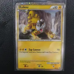 Pokemon TCG - Raikou HGSS19 - Black Star Promo - Holo Rare - Lightly Played LP - Image 1