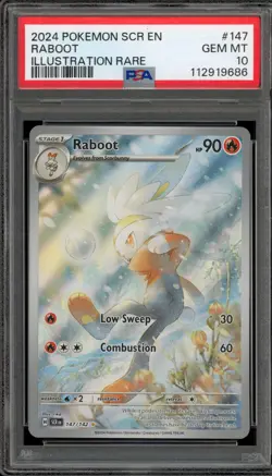 Pokemon Raboot Stellar Crown Illustration Rare #147 PSA 10 Gem Mint - Image 1