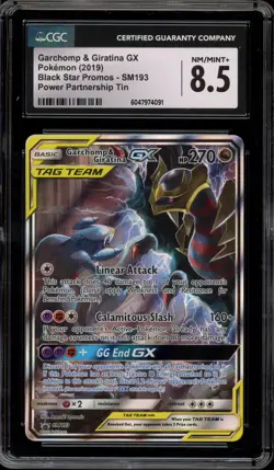 Pokemon Garchomp & Giratina GX Power Partnership Tin FA Promo SM193 CGC 8.5 - Image 1
