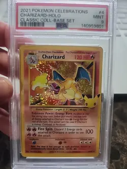 2021 PSA 9 CHARIZARD 4/102 HOLO CELEBRATIONS CLASSIC COLLECTION POKEMON 🔥 - Image 1