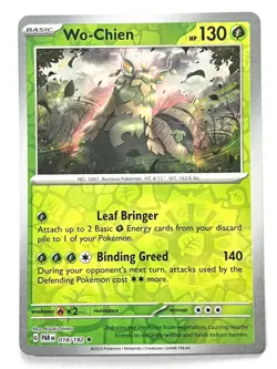 Wo-Chien 018/182 Reverse Holo Rare Paradox Rift Pokemon Pack Fresh Near Mint NM - Image 4