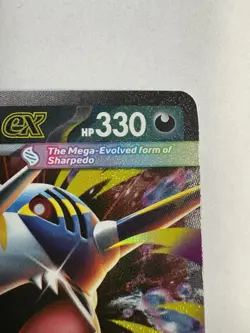 Pokemon TCG: 2025 Mega Sharpedo EX 061/094-DOULE RARE-Phantasmal Flames - Image 2