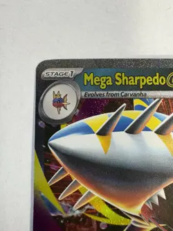 Pokemon TCG: 2025 Mega Sharpedo EX 061/094-DOULE RARE-Phantasmal Flames - Image 5
