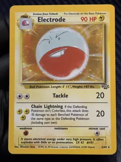 Pokemon TCG Electrode Jungle 2/64 Holo Unlimited Holo Rare - Image 1