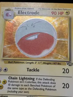 Pokemon TCG Electrode Jungle 2/64 Holo Unlimited Holo Rare - Image 2