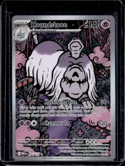 2025 Pokemon Mega Evolution Houndstone Illustration Rare #145/132 - Image 1
