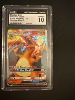 CGC 9.5/10 GEM MINT Charizard GX Battle Academy #60 9/68 2020 Pokemon PSA - Image 5