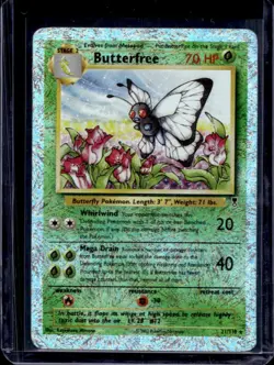 2002 Pokemon Legendary Collection Butterfree Reverse Holo #21/110 - Image 1