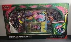 8 Booster Packs Inside POKEMON MEGA VENUSAUR EX PREMIUM COLLECTION BOX SEALED - Image 1