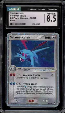 Pokemon Salamence ex EX Power Keepers Holo Ultra Rare #96 CGC 8.5 - Image 1